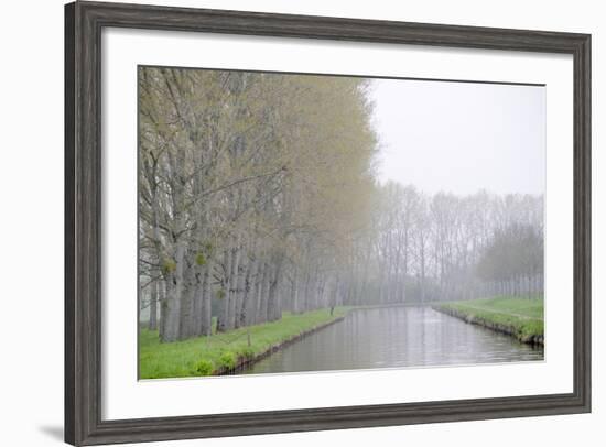France, Burgundy, Nievre. Spring Along the Nivernais Canal-Kevin Oke-Framed Photographic Print