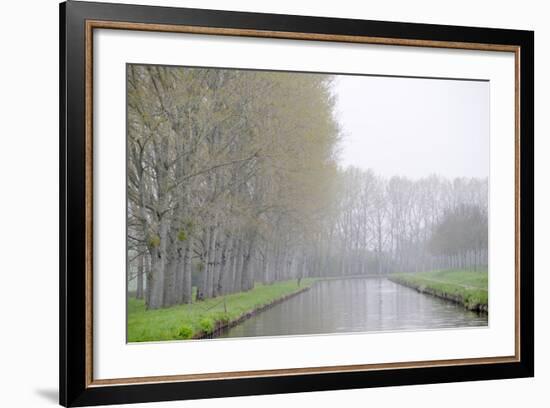 France, Burgundy, Nievre. Spring Along the Nivernais Canal-Kevin Oke-Framed Photographic Print