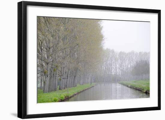 France, Burgundy, Nievre. Spring Along the Nivernais Canal-Kevin Oke-Framed Photographic Print