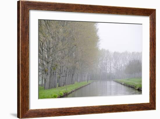 France, Burgundy, Nievre. Spring Along the Nivernais Canal-Kevin Oke-Framed Photographic Print