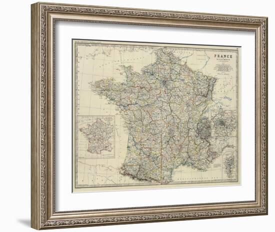 France, c.1861-Alexander Keith Johnston-Framed Art Print