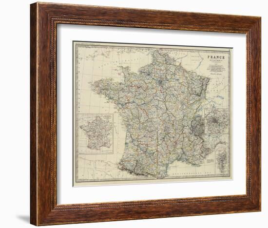 France, c.1861-Alexander Keith Johnston-Framed Art Print