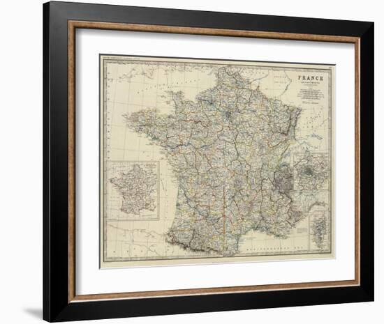 France, c.1861-Alexander Keith Johnston-Framed Art Print