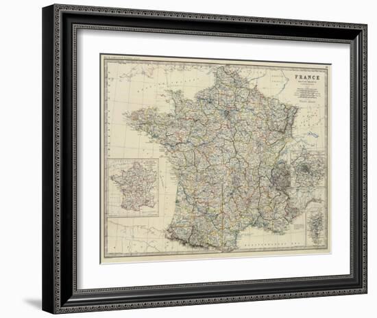 France, c.1861-Alexander Keith Johnston-Framed Art Print