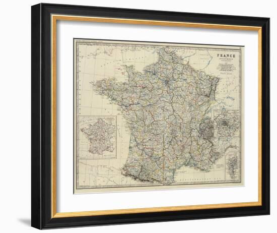 France, c.1861-Alexander Keith Johnston-Framed Art Print