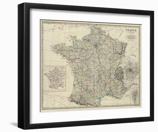 France, c.1861-Alexander Keith Johnston-Framed Art Print