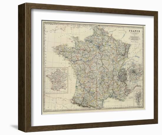 France, c.1861-Alexander Keith Johnston-Framed Art Print