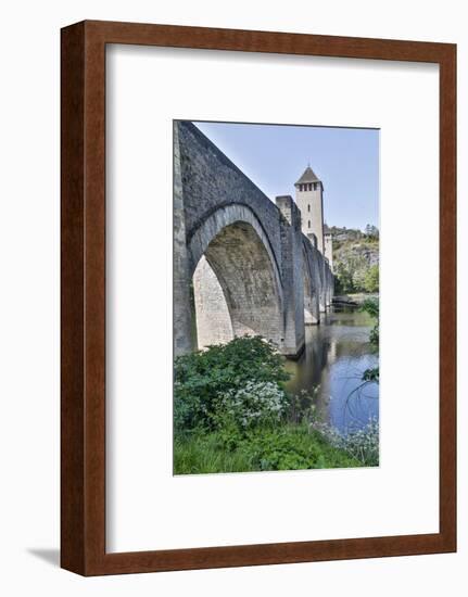 France, Cahors. Pont Valentre over the Lot river-Hollice Looney-Framed Photographic Print