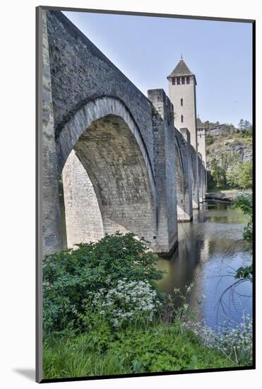 France, Cahors. Pont Valentre over the Lot river-Hollice Looney-Mounted Photographic Print