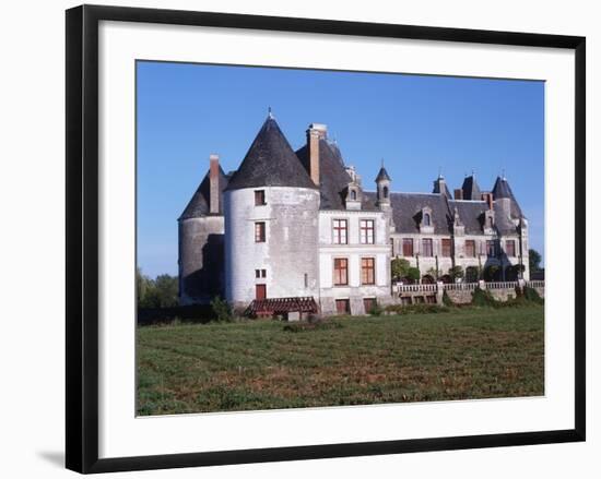 France, Centre, Indre-Et-Loire, Sonzay, La Motte Castle-null-Framed Giclee Print