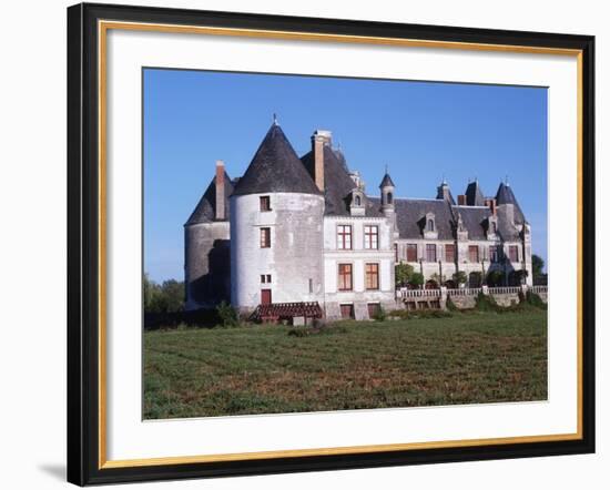 France, Centre, Indre-Et-Loire, Sonzay, La Motte Castle-null-Framed Giclee Print