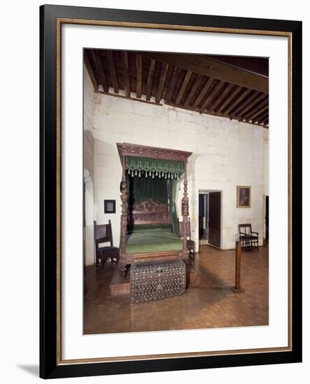 France, Chateau De Chaumont-Sur-Loire, Loire Valley, Catherine De Medici's Bedchamber-null-Framed Photographic Print