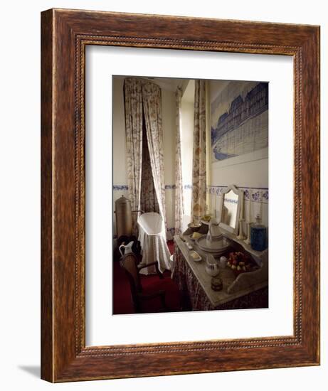 France, Chevreuse, Chateau De Breteuil, Toilette Interior-null-Framed Giclee Print