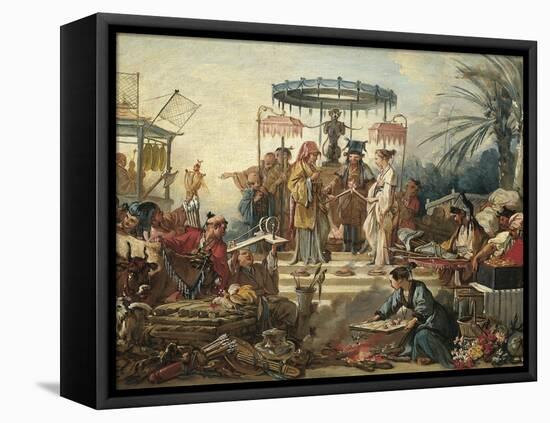 France, Chinoiseries, the Chinese Wedding-null-Framed Premier Image Canvas