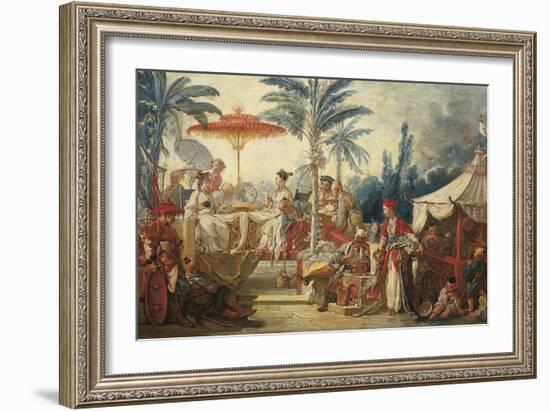 France, Chinoiseries, the Feast of the Chinese Emperor-null-Framed Giclee Print