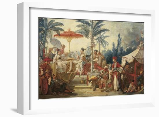 France, Chinoiseries, the Feast of the Chinese Emperor-null-Framed Giclee Print