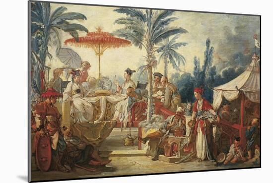 France, Chinoiseries, the Feast of the Chinese Emperor-null-Mounted Giclee Print