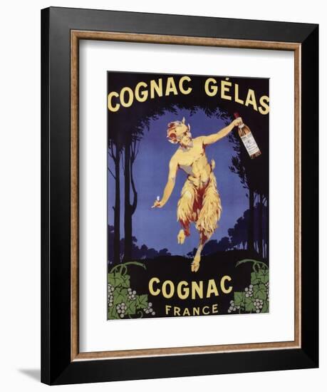 France - Cognac Gelas Promotional Poster-Lantern Press-Framed Art Print