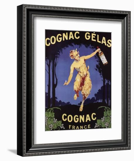 France - Cognac Gelas Promotional Poster-Lantern Press-Framed Art Print