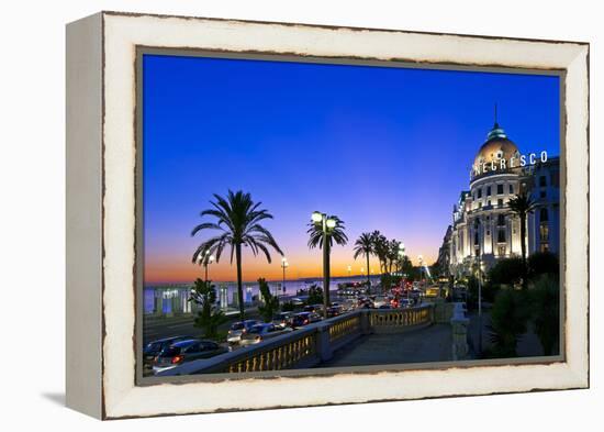 France, Cote D'Azur, Nice, Seafront-Chris Seba-Framed Premier Image Canvas