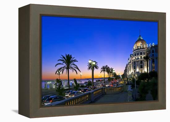 France, Cote D'Azur, Nice, Seafront-Chris Seba-Framed Premier Image Canvas