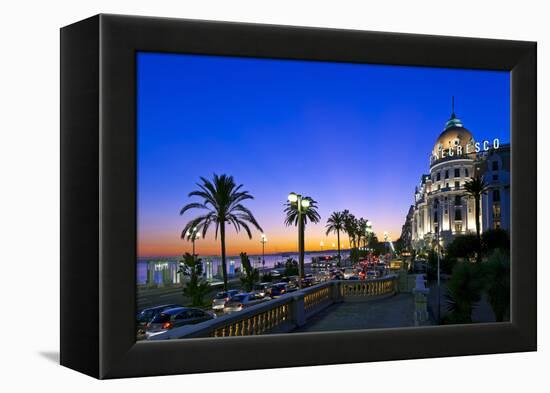 France, Cote D'Azur, Nice, Seafront-Chris Seba-Framed Premier Image Canvas