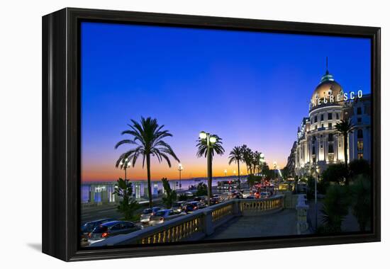 France, Cote D'Azur, Nice, Seafront-Chris Seba-Framed Premier Image Canvas