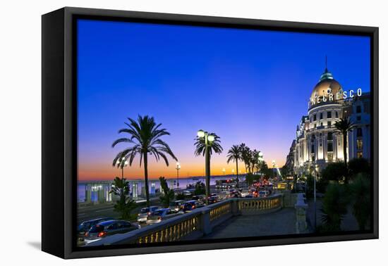 France, Cote D'Azur, Nice, Seafront-Chris Seba-Framed Premier Image Canvas