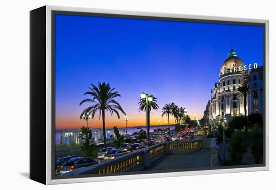 France, Cote D'Azur, Nice, Seafront-Chris Seba-Framed Premier Image Canvas