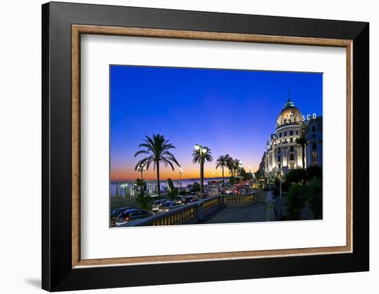 France, Cote D'Azur, Nice, Seafront-Chris Seba-Framed Photographic Print