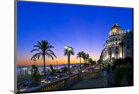 France, Cote D'Azur, Nice, Seafront-Chris Seba-Mounted Photographic Print