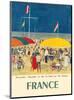 France - Deauville, Normandie (Normandy) - Le Bar du Soleil (The Sunshine Bar)-Kees Van Dongen-Mounted Art Print