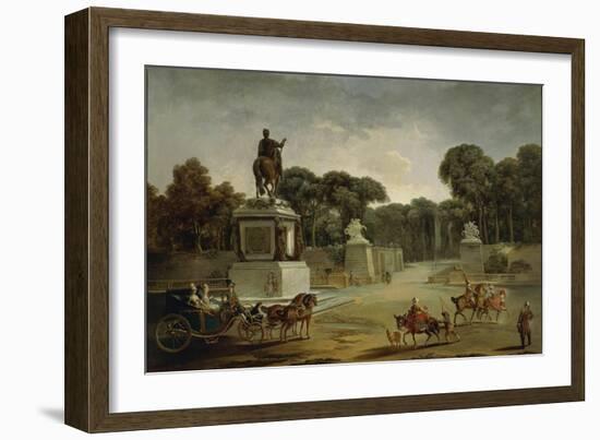 France, Entrance to Tuileries Palace in Paris in around 1775-null-Framed Giclee Print