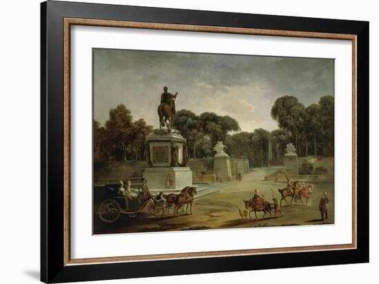 France, Entrance to Tuileries Palace in Paris in around 1775-null-Framed Giclee Print