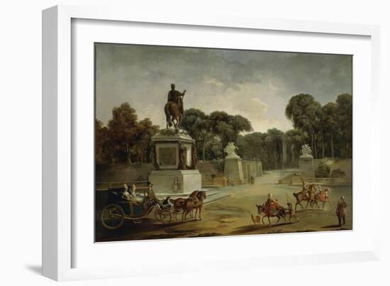 France, Entrance to Tuileries Palace in Paris in around 1775-null-Framed Giclee Print