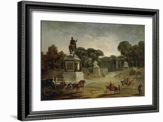 France, Entrance to Tuileries Palace in Paris in around 1775-null-Framed Giclee Print
