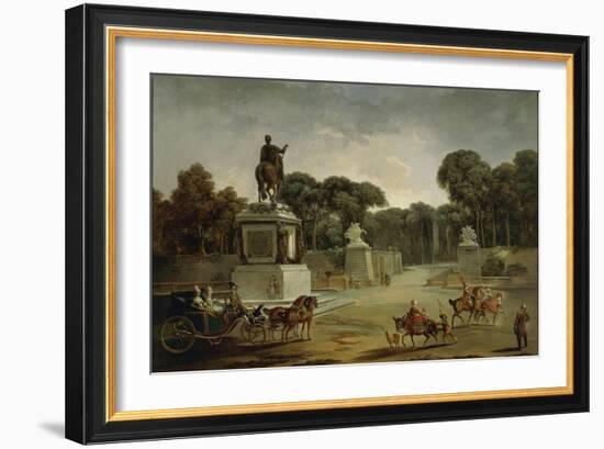 France, Entrance to Tuileries Palace in Paris in around 1775-null-Framed Giclee Print