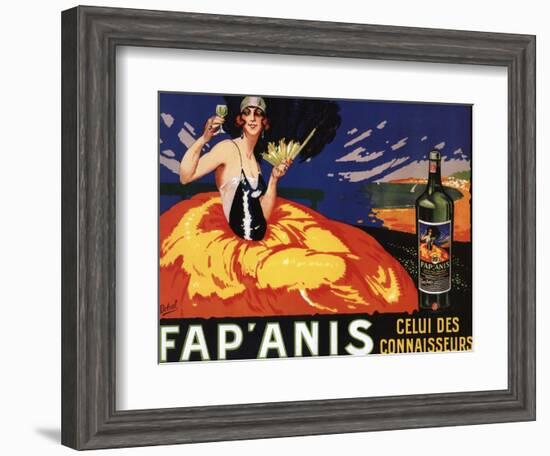 France - Fap'Anis Celui Des Connaisseurs Advertisement Poster-Lantern Press-Framed Art Print