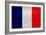 France Flag Design with Wood Patterning - Flags of the World Series-Philippe Hugonnard-Framed Art Print