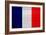 France Flag Design with Wood Patterning - Flags of the World Series-Philippe Hugonnard-Framed Art Print