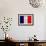 France Flag Design with Wood Patterning - Flags of the World Series-Philippe Hugonnard-Framed Art Print displayed on a wall