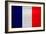 France Flag Design with Wood Patterning - Flags of the World Series-Philippe Hugonnard-Framed Art Print