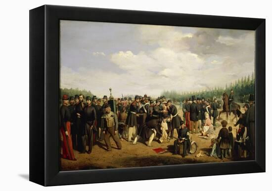 France, French National Guard, Painting by Arsene Hurtel, 1849-null-Framed Premier Image Canvas