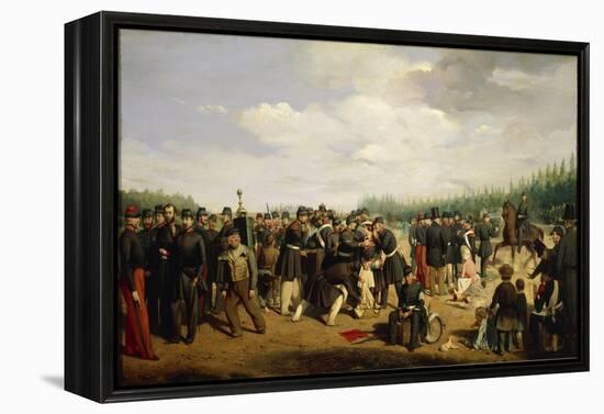 France, French National Guard, Painting by Arsene Hurtel, 1849-null-Framed Premier Image Canvas