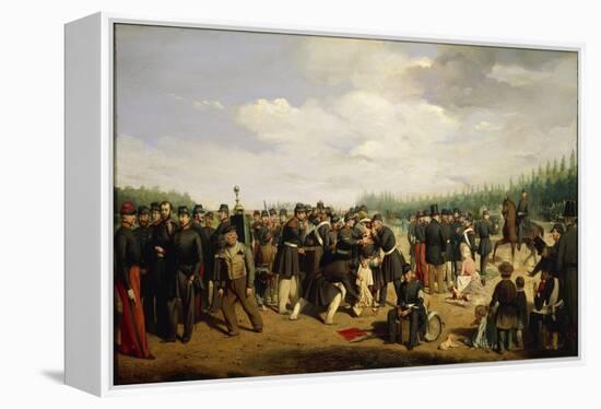 France, French National Guard, Painting by Arsene Hurtel, 1849-null-Framed Premier Image Canvas