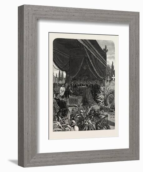 France: Funeral of the Japanese Minister, at Paris, 1880 1881-null-Framed Giclee Print