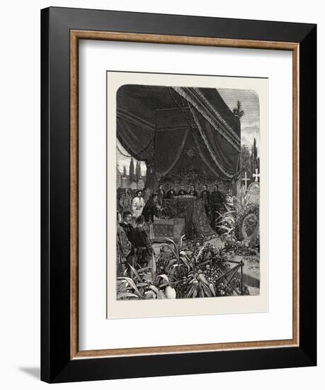 France: Funeral of the Japanese Minister, at Paris, 1880 1881-null-Framed Giclee Print