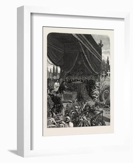 France: Funeral of the Japanese Minister, at Paris, 1880 1881-null-Framed Giclee Print