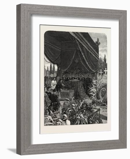 France: Funeral of the Japanese Minister, at Paris, 1880 1881-null-Framed Giclee Print
