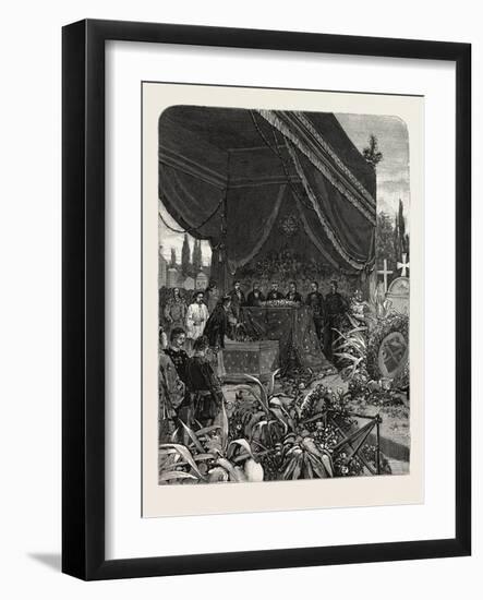 France: Funeral of the Japanese Minister, at Paris, 1880 1881-null-Framed Giclee Print